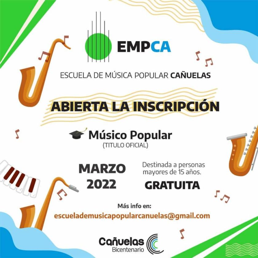 Escuela de Música Popular Cañuelas flyer