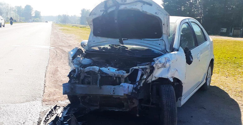 Toyota ETIOS tras el accidente