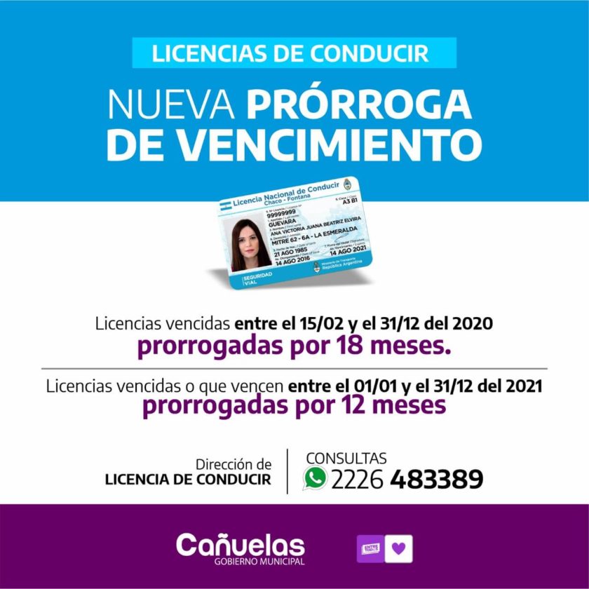 renovacion licencias de conducir - CañuelasNews