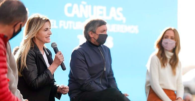 Máximo Kirchner en la presentación de candidatos en Cañuelas