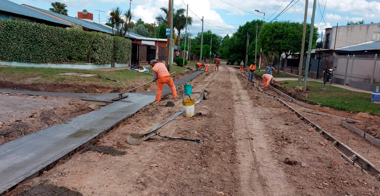obras de asfalto en Barrio Morgante