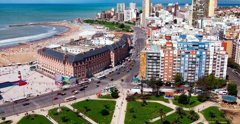 Vista aérea de Mar del Plata