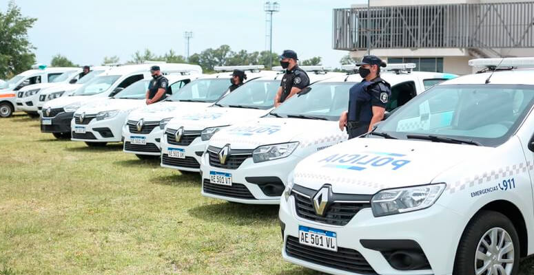 Móviles policiales entregados en el mes de diciembre del 2020.