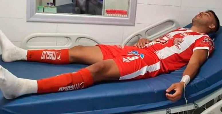 Lautaro Suárez Acosta durante su internación en el hospital de Berisso