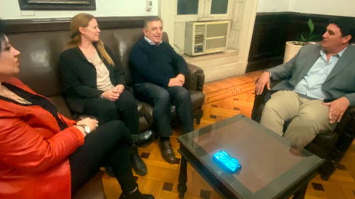 Iturmendi, Corbalán y Pelereteguy se reunieron con el diputado Mario Negri