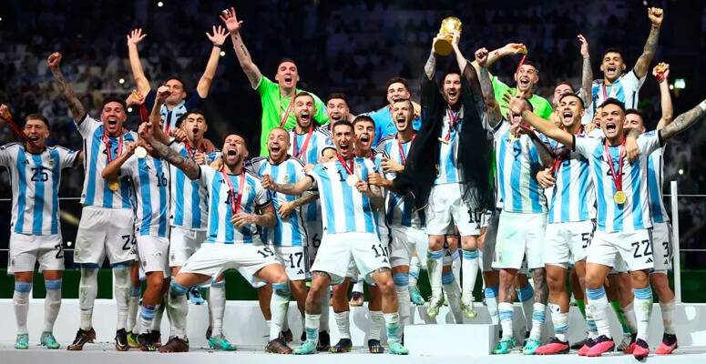 Argentina a pesar de lograr el campeonato, quedó en segundo lugar del ranking