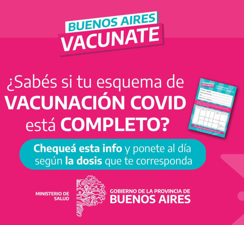 Vacunate Campaña de Provincia de Buenos Aires