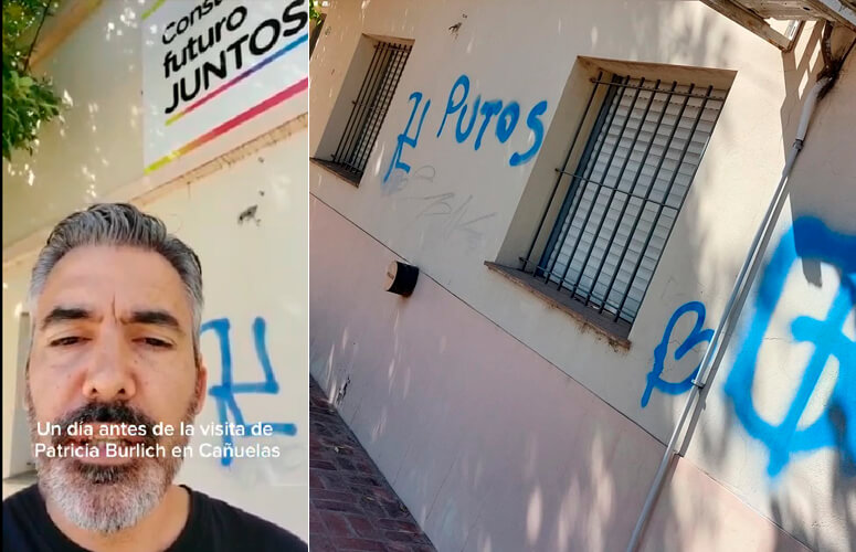 Carlos Alvarez tras los actos de vandalismo