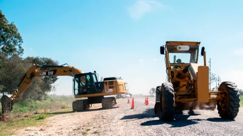 Camino del 72: retoman los trabajos de pavimentación entre Udaondo y Cañuelas centro